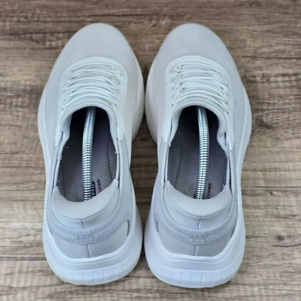 Skechers Hands Free Slip-ins BOBS Sport Squad Chaos Tough Men's 10.5 White Shoes